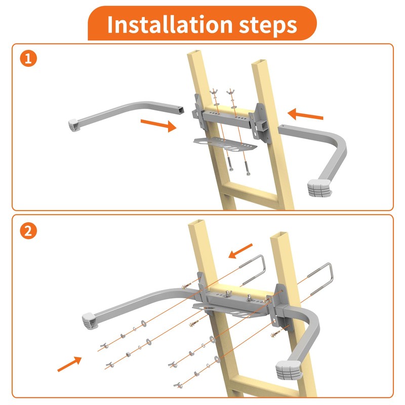 Aluminum Ladder Stabilizer, Heavy Duty Extended Ladder Accessories for Roof