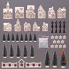 Ultimate Holiday Winter Village Pre Lit LED Display, Unglazed White