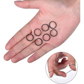 Paquete de 1000 Piezas Mini Liga Plástica Negra Cabello para Dama