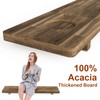 Premium Thickened Bathtub Tray, Acacia Wood Bath Tub Tray with