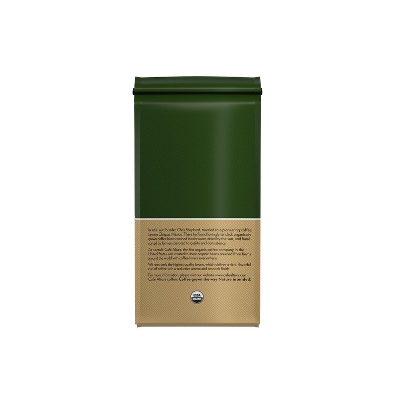 Cafe Altura Whole Bean Organic Coffee, Colombian Dark, 2 lb