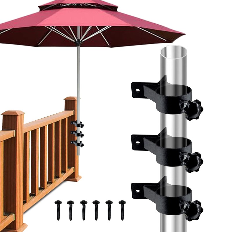 VANROUG Deck Patio Umbrella Holder,Patio Umbrella Holder Corner Mount Bracket