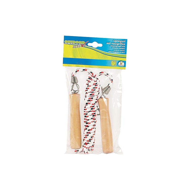 Outdoor Active Skipping Rope with Wooden Handles, Length 280 cm