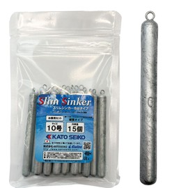 Slim Sinker, No. 3 to No. 10, Economical Use, Made in Japan, KATO SEIKO, No. 10 (15 Pieces))