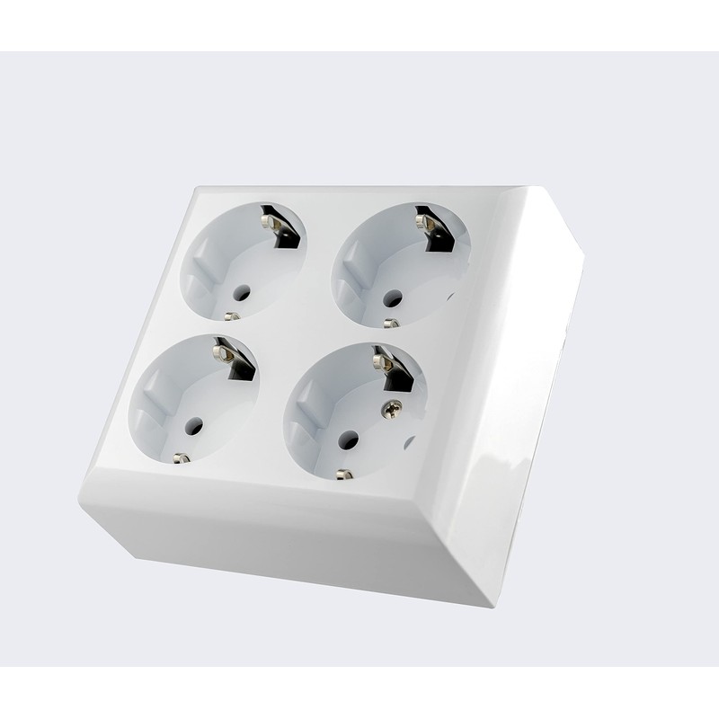 Surface-mounted Sockets Schucko Sockets 2-way, 3-way or 4-way