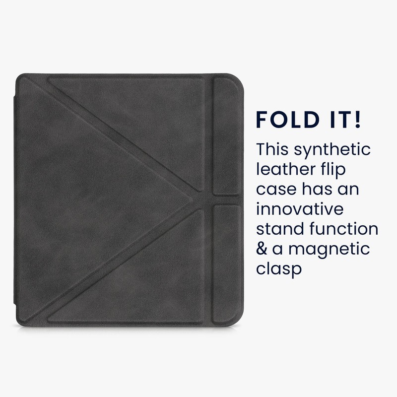 kwmobile Case Compatible with Tolino Vision 6 Case - Faux