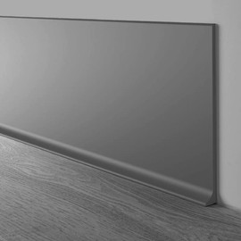 ProFlex Gray Vinyl Wall Base - 6 in X 20 ft Trim with Super Strong Peel and Stick Adhesive - Flexible Self Stick Vinyl - Easy Install Floor Base with Toe Kick