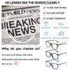 AEZUNI Extra Large Reading Glasses 4.00 Oversized Square Men Readers