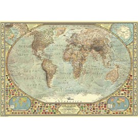 Anatolian Puzzle - World Map, 2000 Piece Jigsaw Puzzle, #3935