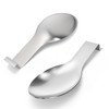ELFULLY 8 Pack Stainless Steel Spoon Rest, Large Size Ladle