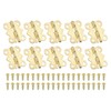 PATIKIL Small Jewelry Box Hinges 3/4 Inch, 10 Pack 180-degree