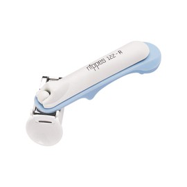 nippes Solingen Baby Nail Clippers, Blue/White, 8 cm Long, Baby Nail Clippers, with Rounded Cutting Surface for Easy Nail Care for Baby and Newborn, Made in Germany