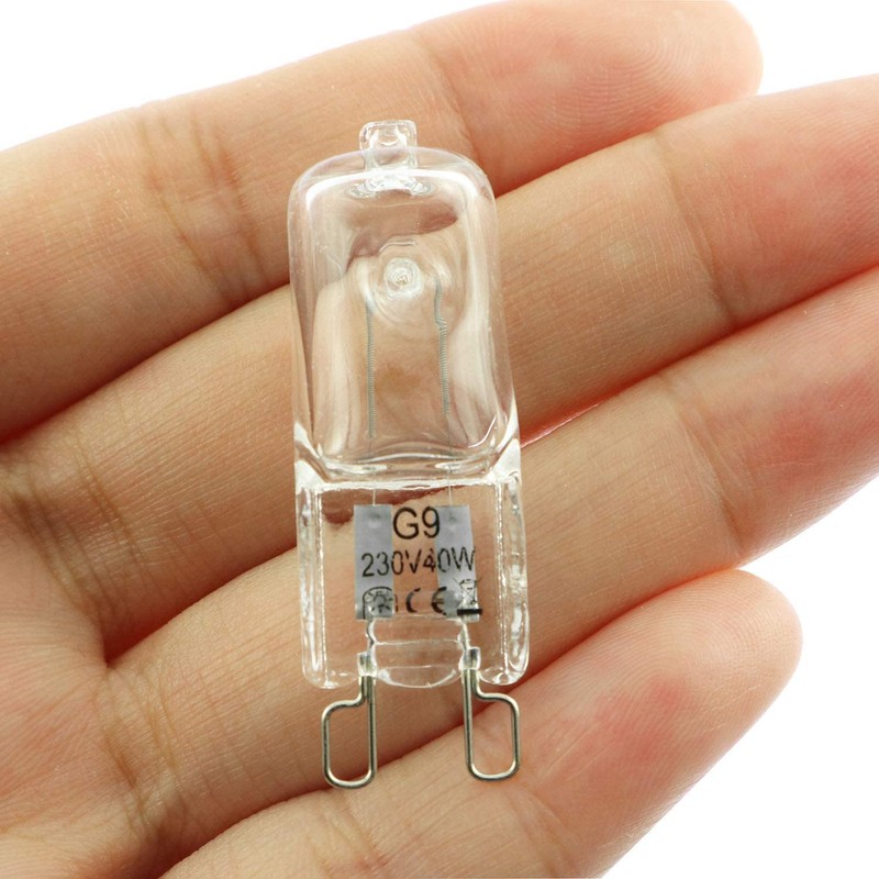 SQXBK Halogen Bulb 10PCS G9 T4 230V 40W Bi-Pin Base