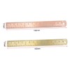 STOBOK 2pcs Vintage Brass Ruler Double Scale Straight Rulers Brass