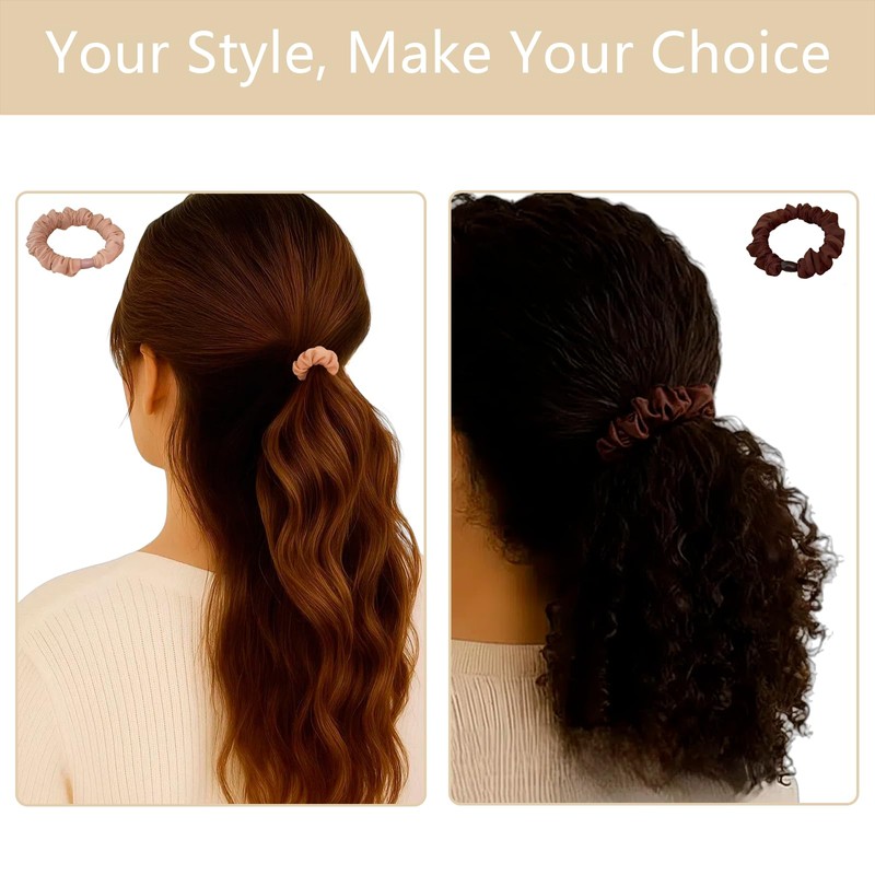 5 Pcs Hair Ties Scrunchy – Soft Elastic Hair Ties
