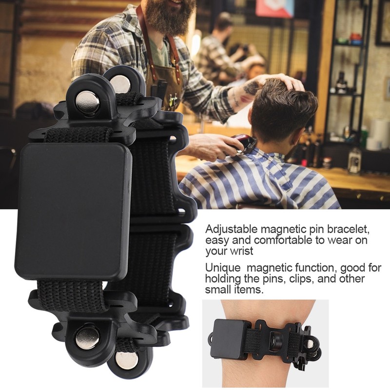 Magnetic Clip& Pin Bracelet Hairdressing Styling Salon Barber Tool