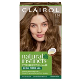 Clairol Clairol Natural Instincts Demi-Permanent Hair Dye, 6.5G Lightest Golden Brown Hair Color, Pack of 1