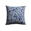 D (45X45cm) Decorative Hamptons Oriental Blue Floral Linen Cushion Cover