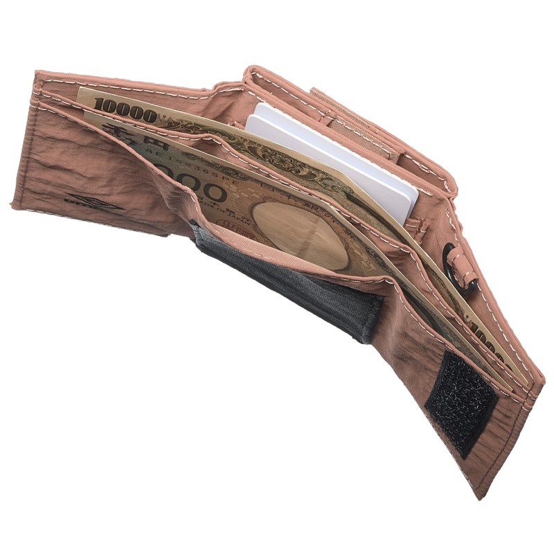 Umbro Men's Women's Trifold Wallet with Neck Strap, Lightweight Nylon,