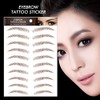 TEONEI Eyebrow Tattoos Stickers Safety Temporary Eyebrow Stickers (5 Sheets)