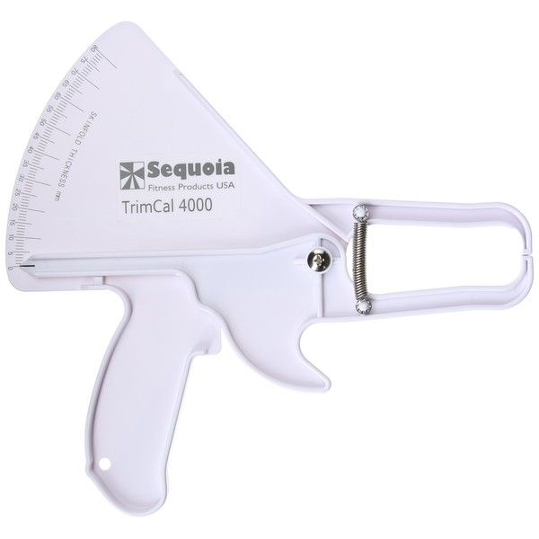 Sequoia Fitness TrimCal 4000 Body Fat Caliper (White) [Health and Beauty] with Fat% Chart