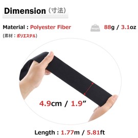 Azarxis Archery Bow Stringer Recurve Bows String Archery Bowstringer, Woven Tip Limb, Length 177cm, Width 4.9cm, Black