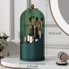 ZHUSSZHU Makeup Brush Holder with Lid Cosmetic Tools Organizer 360