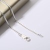 HAIAISO 925 Sterling Silver Lobster Clasp Box Chain Necklace 1.5mm