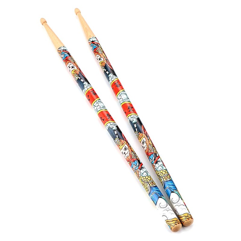 Ogdni 1 Pair Drum Sticks Chinese Style Hickory Drumsticks for