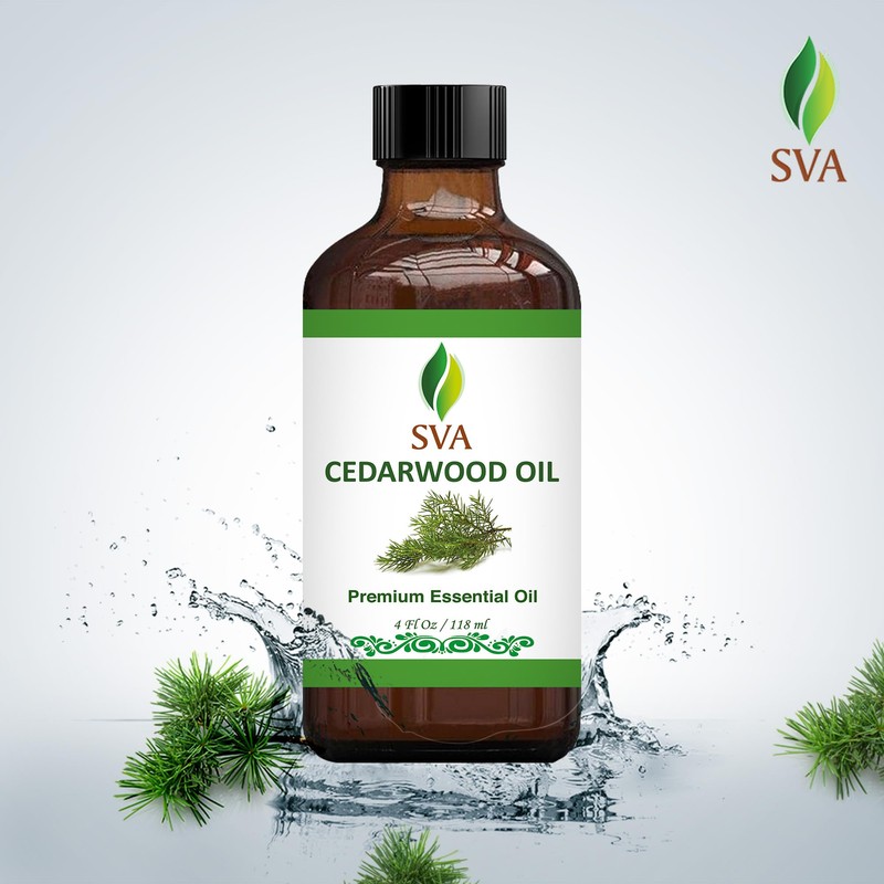 SVA Cedarwood Essential Oil – 4 Fl Oz – 100%