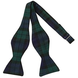 Men's Black Watch Tartan Self-Tie Bow Tie