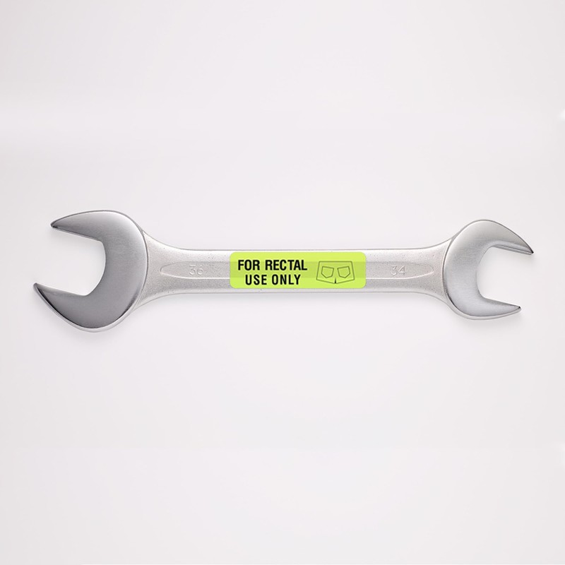 Hybsk for Rectal Use Only Stickers 1.5" x 0.375" Fluorescent