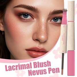 Stick Blush for Cheeks | Double-Ended Makeup Wand Blush Pens,Facial Cheek Blusher Non-Irritating Liquid Contour Stick for All Skin Types