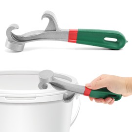 Bucket Opener Tool 5 Gallon Bucket Opener Aluminum Pail Opener, Paint Bucket Lid Opener Wrench Metal Can Opener Lid Pail Remover Tool for Home Industrial(Green)