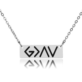 God Is Greater Than The Highs And Lows Necklace - Highs and Lows Necklace Christian Jewelry, Confirmation Gift Bible Verse Necklace, Faith Necklace. Religious Necklace, Christian Gifts for Women Men