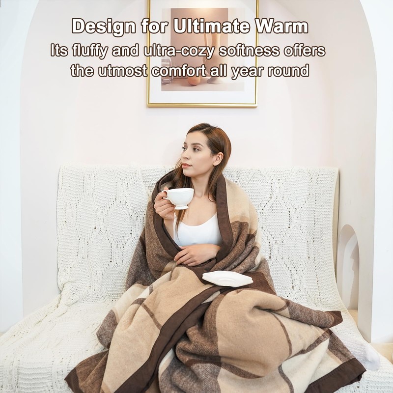 YOUR MOON 100% Pure Wool Blanket King Size, Australian Organic