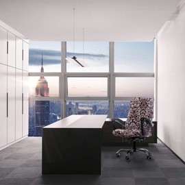 Deisy Dee Computer Office Chair Covers for Stretch Rotating Mid Back Chair Slipcovers Cover ONLY Chair Covers C162 (Totam)