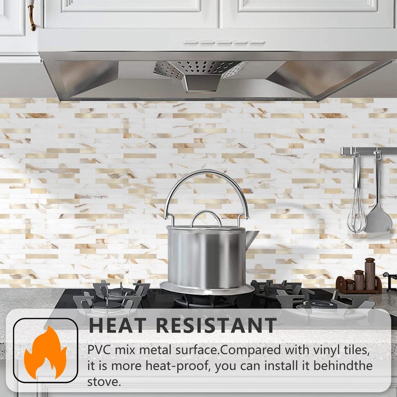 STICKGOO Peel and Stick Backsplash Tile, Stick on Backsplash for