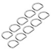 10 PCS 316 Stainless Steel D Ring Seamless Welded Hardware
