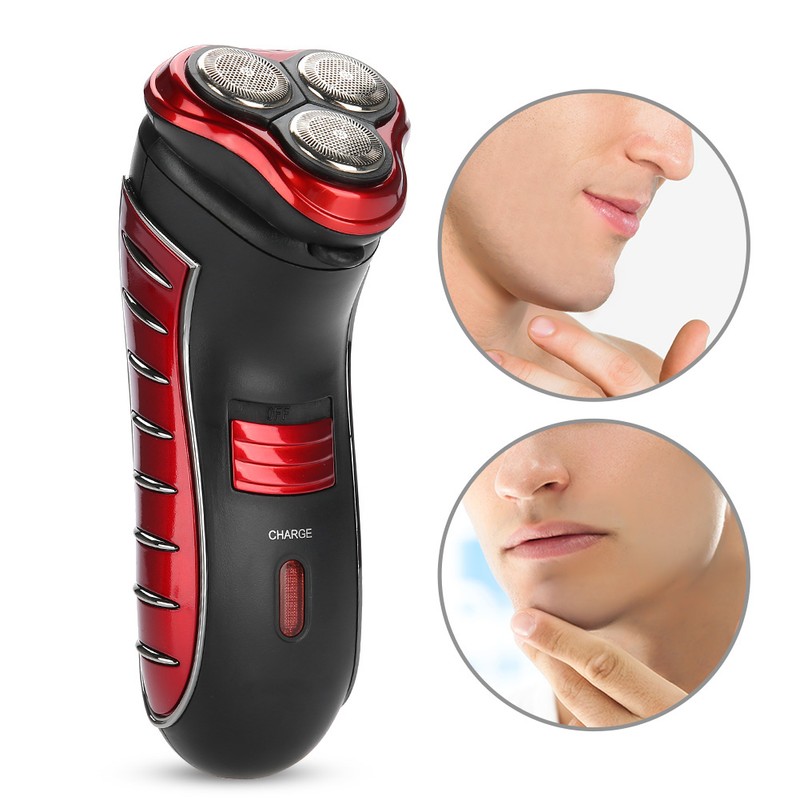 3D Men's Shaver Floating Rotary Electric Beard Razor Rechargeable Shaving