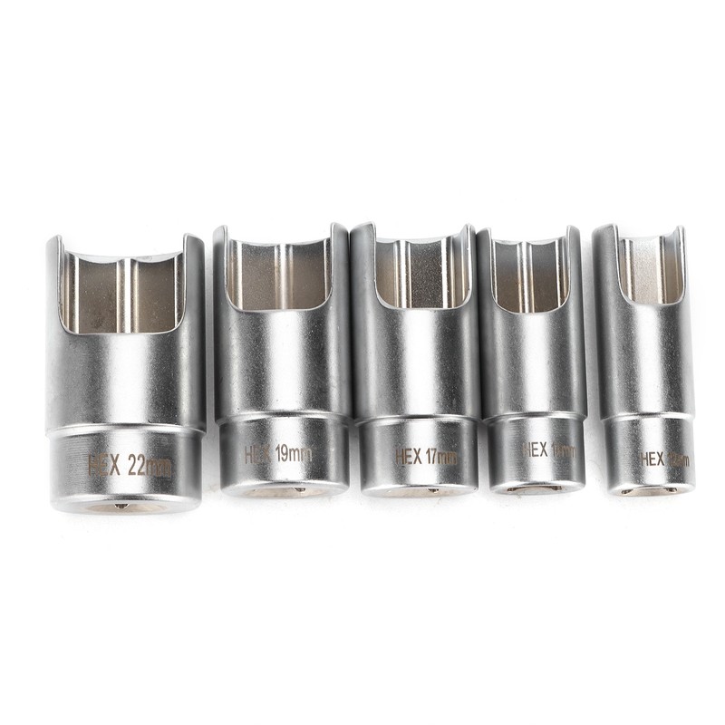 3/8inD Elbow Connector Socket Set Fitting Kit Chrome Alum Car