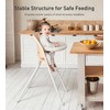 Mallify Foldable High Chair, Space-Saving Portable Baby High Chair with
