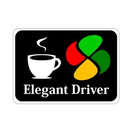 Elegant Elderly Mark "Elegant Driver" Silver Mark/Momiji Mark/Senior Mark S69 (Magnet)