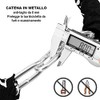 CUCUBA Padlock Chain for Bike and Motorcycle with Key, Heavy