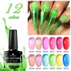 MSRUIOO Neon Jelly Gel Nail Polish Set Crystal Gel Polish