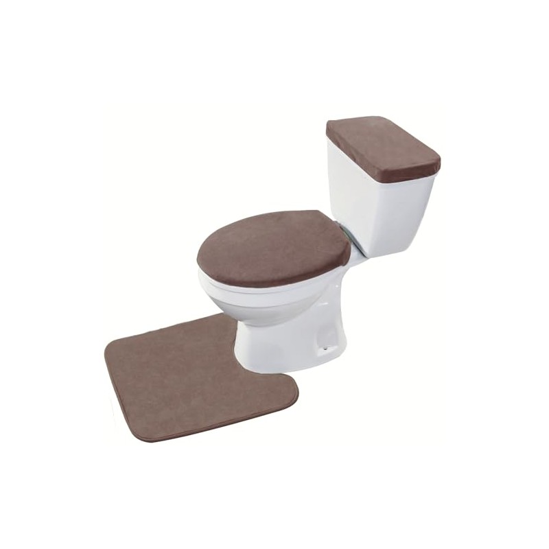 Madeals Toilet Mat and lid Cover Set with Toilet Tank