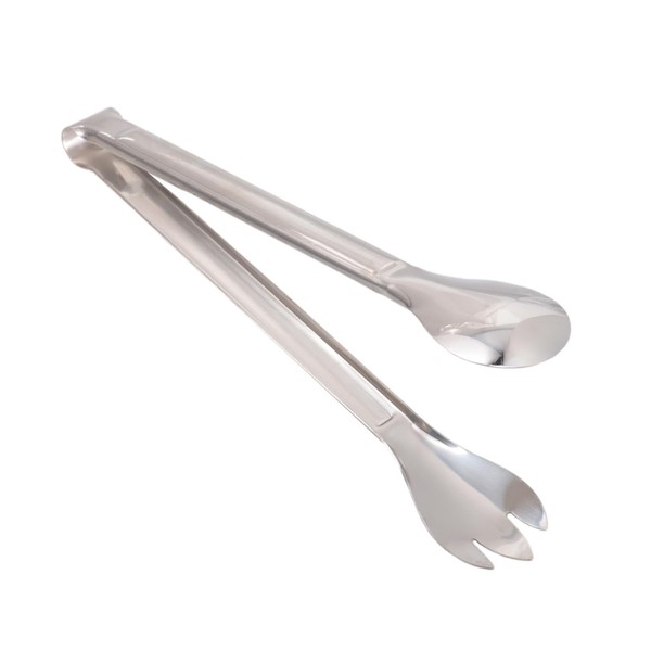 GRIRIW Stainless Steel Food Clip Tongs for Kitchen BBQ Buffet