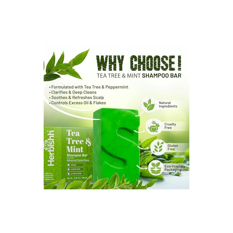 Shampoo and conditioner (Arbol de Te y Menta, Shampoo Bar)