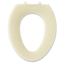 Oka Daisy Marche Toilet Seat Cover, O Shape, Beige, Antibacterial, Odor Resistant