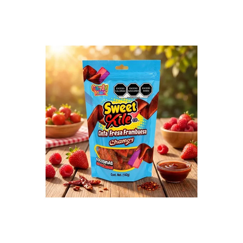 Gomitas Enchiladas Cinta Fresa Frambuesa Chamoy Sweet Chile 142g Doypack